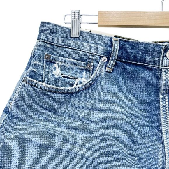 NWT Agolde Parker Vintage Cut-Off Short in Lowkey Medium Distress Size 32 | 14 - Picture 5 of 14